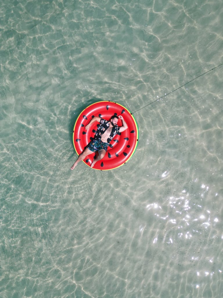 relaxing in the sea and not thinking about a security risk assessment